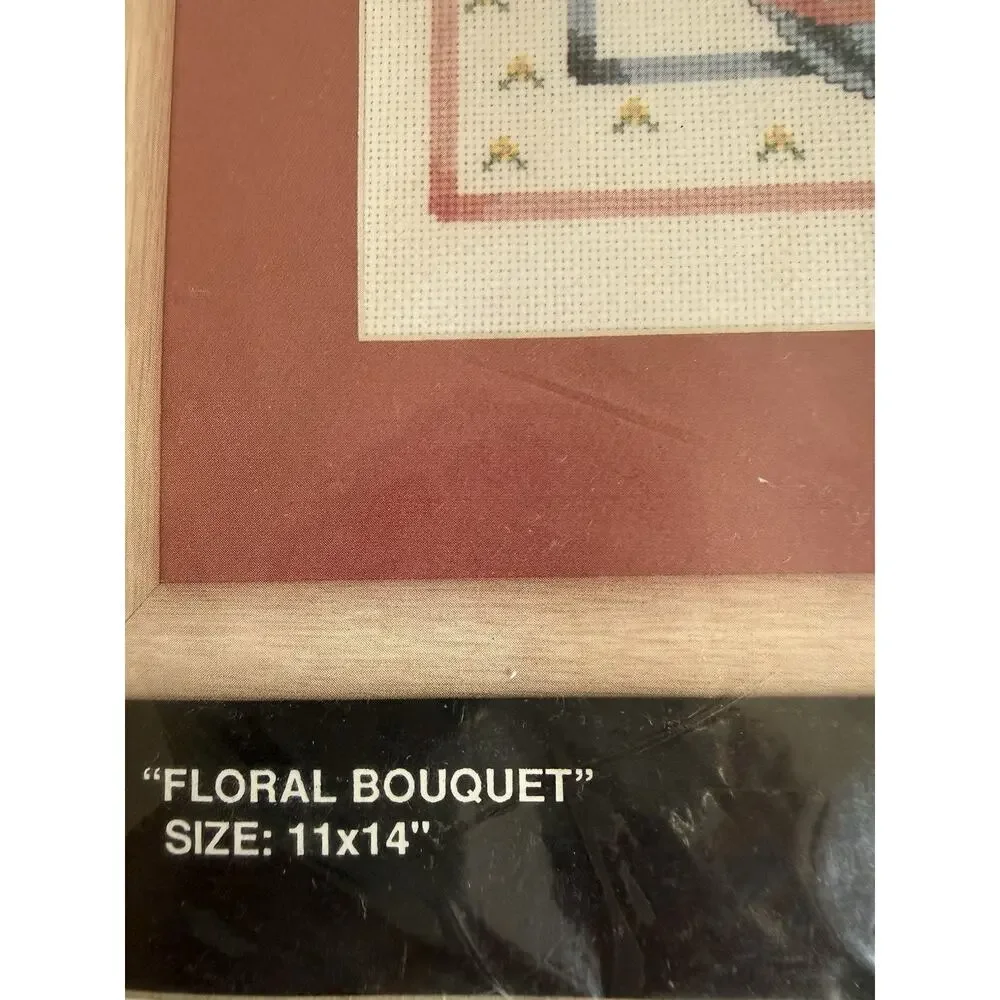 Bucilla Counted Cross Stitch Kit 40374 “Floral Bouquet” New Sealed 11